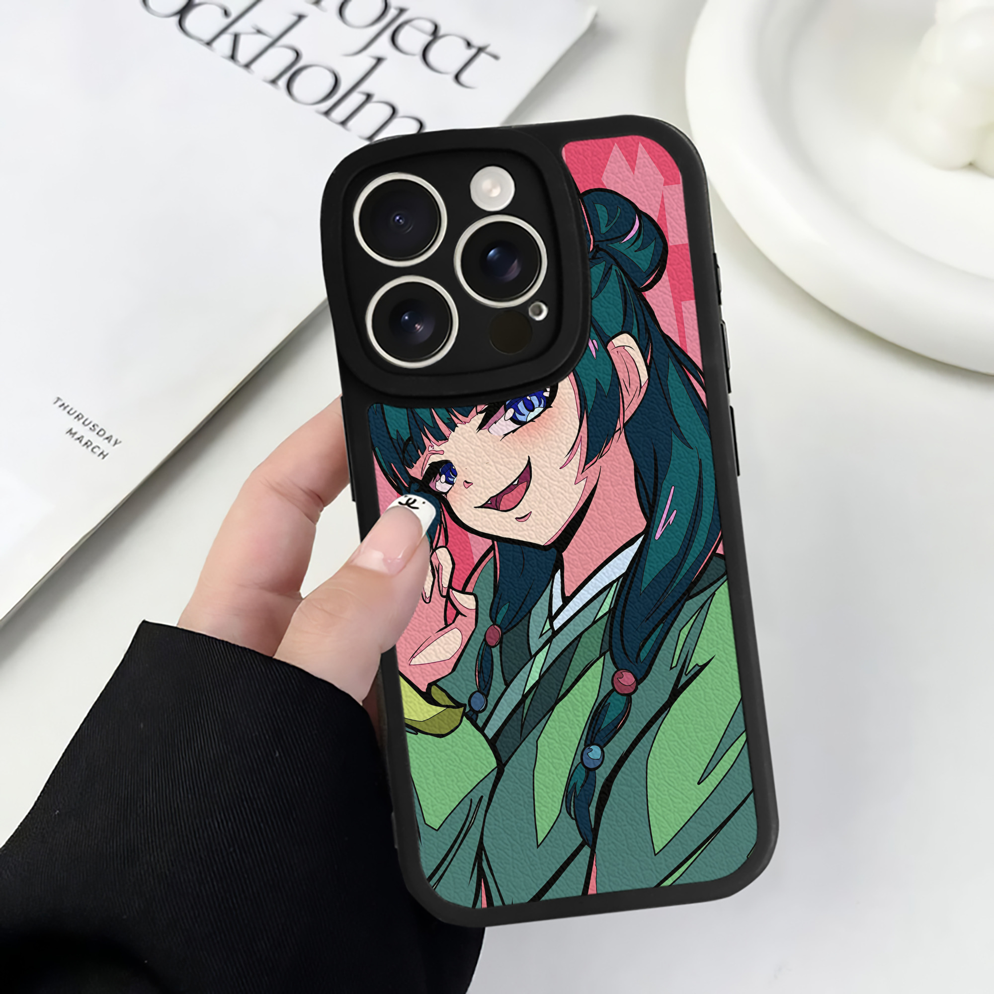 薬屋のひとりごと The Apothecary Diaries 【iPhone 16シリーズ対応】シリコンスマホケース（レザー調） 材質：シリコン